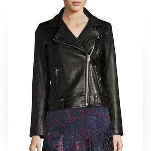IRO Vamy Studded Leather Biker Jacket